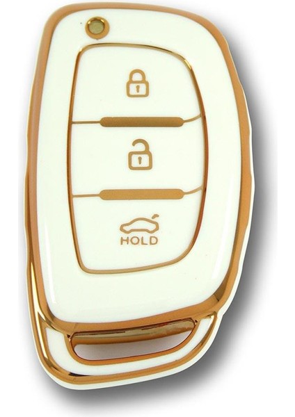 RenkStore Hyundai 13-18 IX35 Tucson Smart 3 Buton Beyaz Silikon Oto Anahtar Kılıfı fiyatları
