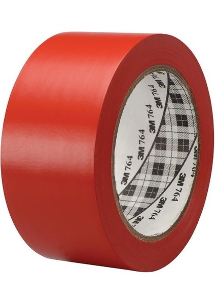 764I Genel Amaçlı Vinil Kırmızı Bant - 50 Mm. x 33 Mt.(4 Ad)