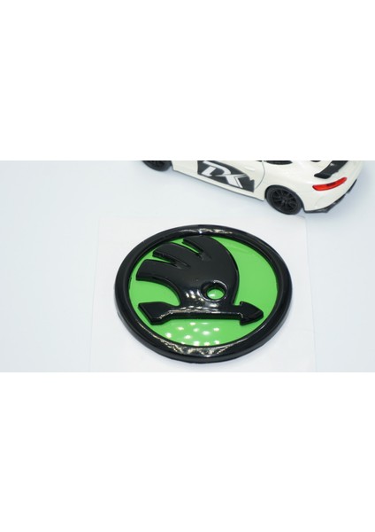 Skoda Bagaj 8cm Yeni Nesil Yeşil Siyah Logo Amblem modelleri