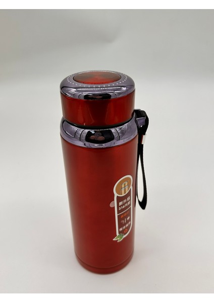 1. Kalite 316 Paslanmaz Çelik Termos Taşınabilir Askılı Vakumlu Kapak 800 Ml.