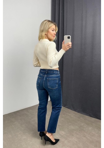 Koyu Mavi Boyfit Jean fırsatları