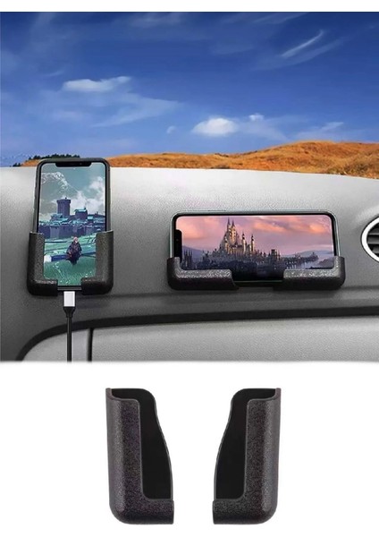 Telefon Tutucu Mini Çok Fonksiyonlu Araç Içi Telefon Tutucu Bantlı