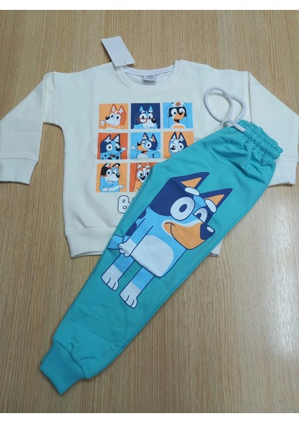 Çocuk Bluey Karekterli Eşofman Takımı Mevsimlikl(1beden Büyük Alınız)