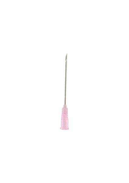 Pembe İğne Ucu (500 ADET - KUTU) Steril Hipodermik İğne Enjektör İğnesi 18G 38MM