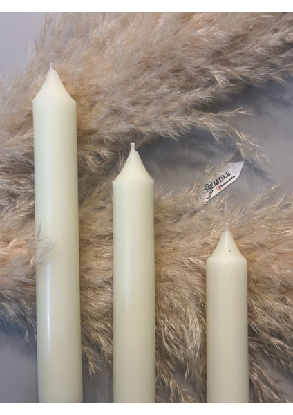 Chemdle Düz Silindirik Şamdan Mum