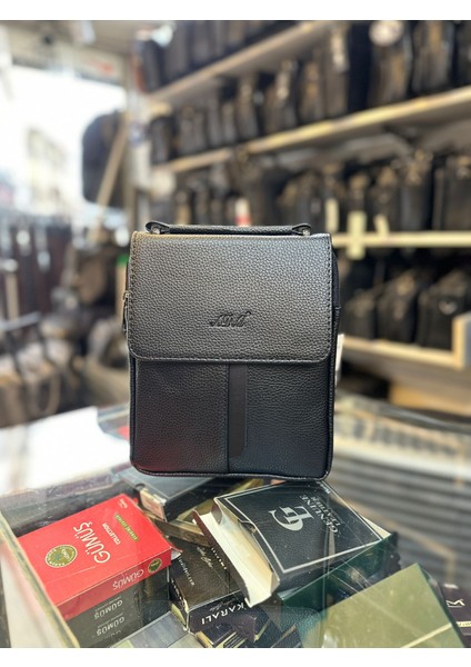 Siyah Sunni Flother Deri Erkek El Omuz Çantası indirimleri