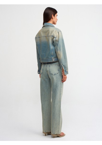 65344 Tint Yıkama Orta Boy Denim Mont-Tint