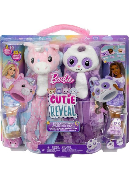 HRY15 Barbie Cutie Reveal Pijama Partisi Ikili Set