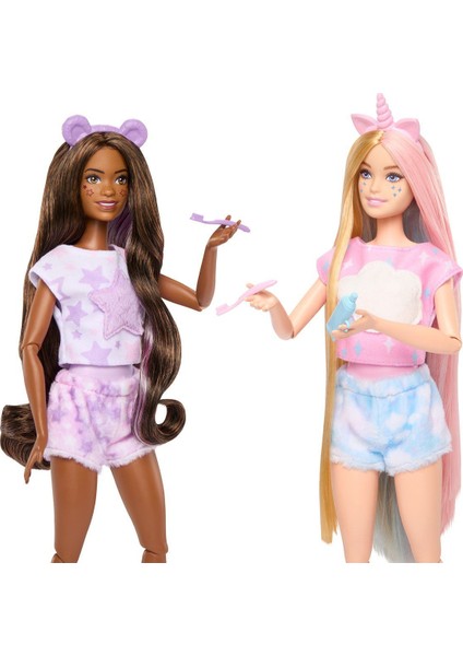 HRY15 Barbie Cutie Reveal Pijama Partisi Ikili Set