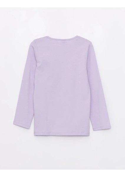 Lcw Kids Bisiklet Yaka Baskılı Uzun Kollu Kız Çocuk Pijama Takımı fırsatları
