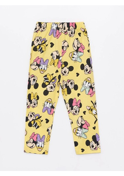 Polo Yaka Kısa Kollu Minnie Mouse Baskılı Kız Bebek Pijama Takım fiyatları