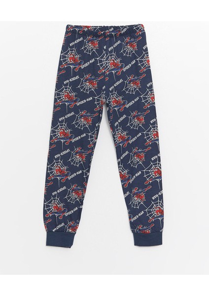 LC Waikiki  Bisiklet Yaka Spiderman Baskılı Uzun Kollu Erkek Çocuk Pijama Takımı