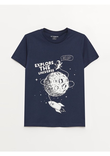 Lcw Kids Bisiklet Yaka Baskılı Kısa Kollu Erkek Çocuk Pijama Takımı fiyatları