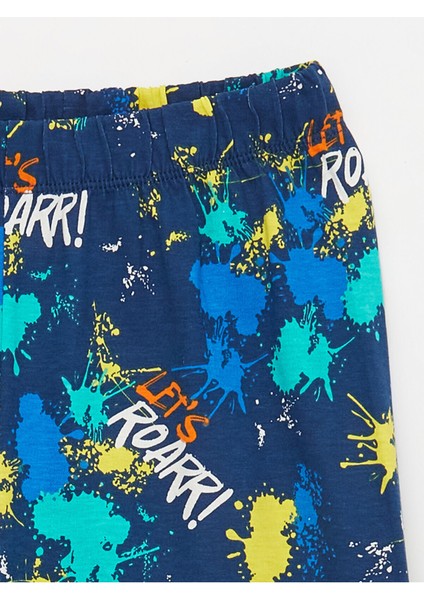 Lcw Kids Bisiklet Yaka Baskılı Uzun Kollu Erkek Çocuk Pijama Takımı indirimleri