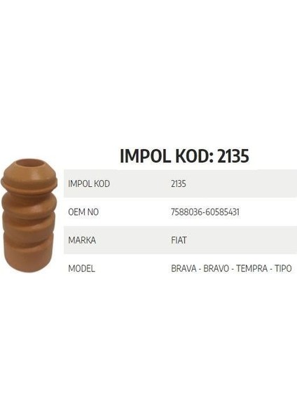 Süspansiyon Takozu Fiat Tempra Tipo