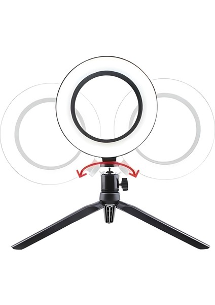 Mbb Eticaret 8inç 20CM Youtube Instagram Tiktok Selfie Stüdyo Video Fotoğraf Ring Light Tripod LED Halka Işık fiyatları