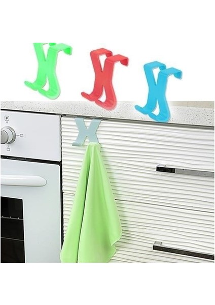 Pratik Kolay Taşınabilir Havlupan 2 Kancalı Banyo Askısı