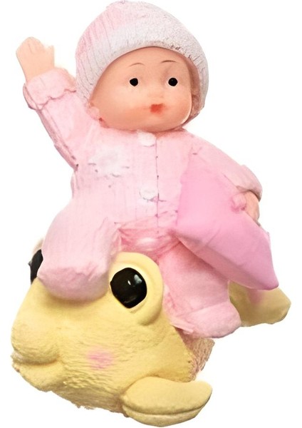 Mbb Eticaret Decotown Hediyelik Sevimli Pembe Bebek Biblo Polyester Süs Eşyası