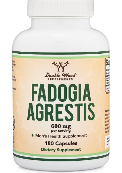 Fadogia Agrestis 600 mg 180 Capsul Powerful Extract To Support Athletic Performance And Muscle Growth
