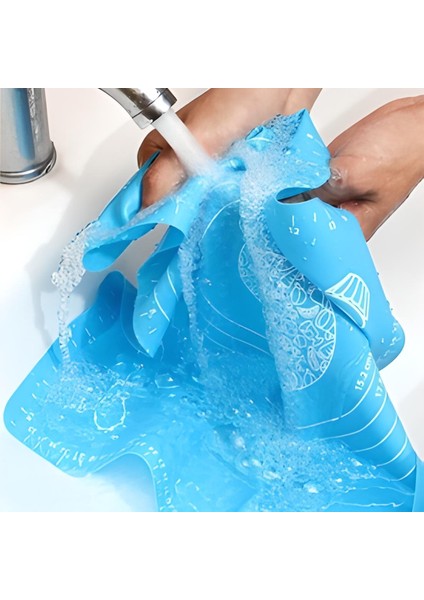 Mbb Eticaret 40*50 cm Silikon Ölçekli Kullanımı Kolay Hamur Açma Matı Ekmek Mantı Makarna Hamuru Yoğurma Matı