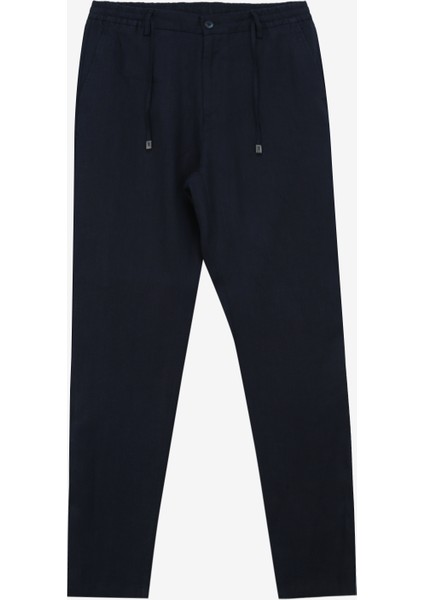 Lastikli Bel Normal Paça Lacivert Erkek Chino Pantolon FC4SM-PNT 0768