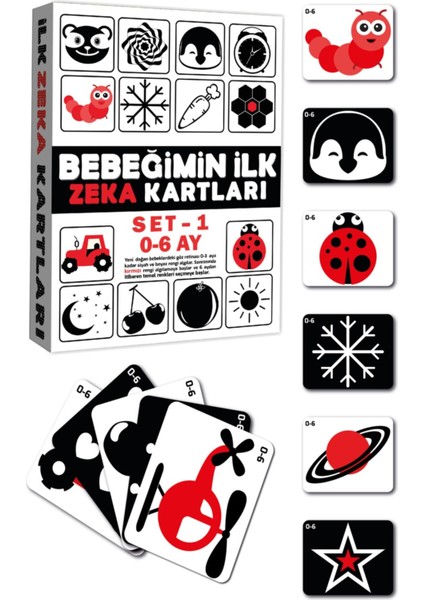 Bebeğimin Ilk Zeka Kartları Set-1 / 0-6 Ay fiyatları