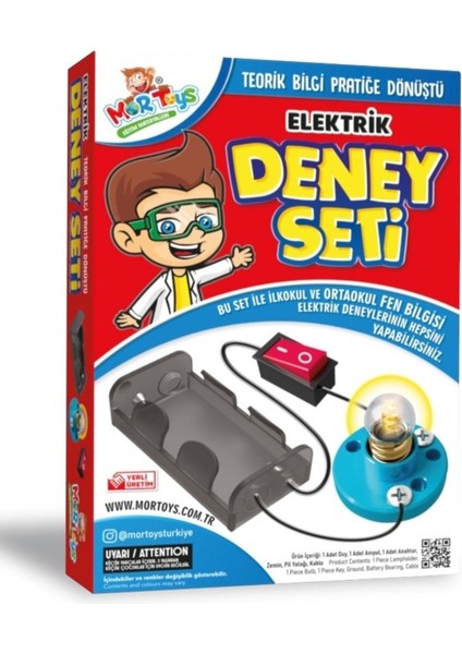 Mortoys 3' Lü Deney Seti, Elektrik, Motor, Solar Motor Deney Setleri