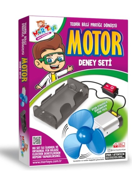 Mortoys 3' Lü Deney Seti, Elektrik, Motor, Solar Motor Deney Setleri