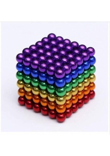 6 Farklı Renkli Sihirli Manyetik Toplar Neodyum Mıknatıs 216 Pcs
