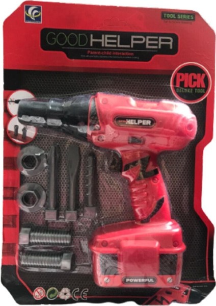 Nubutik Çocuk Kırmızı Pilli Matkap Tamir Seti Eğlenceli Tasarım ile 5 Yaş ve Üzeri Kız Çocuklar İçin fiyatları