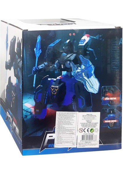Oyuncak Duman Çıkartan Polis Robot FN028J F/f fiyatları
