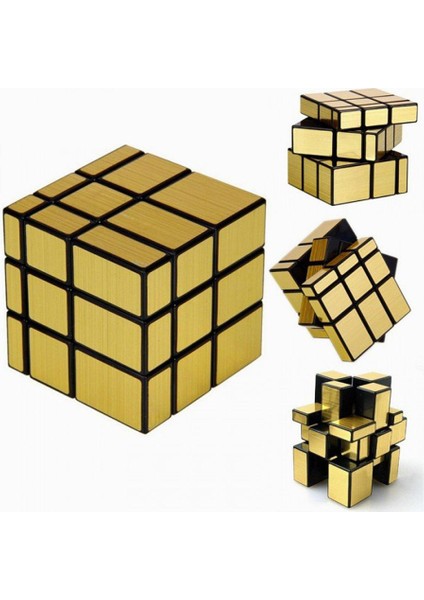 3X3X3 Mirror Zeka Küpü Sihirli Zeka Küpü Gold Edition