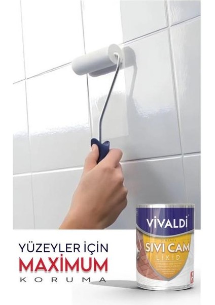Fayans Boyası Seti Sıvı Cam ve Uygulama Seti Tezgah,mermer,banyo,mutfak Boyama Seti 1 Lt fırsatları