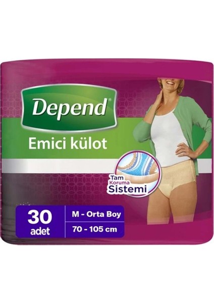 Emici Külot Hasta Bezi Medium - Orta Kadın (30 Adet)