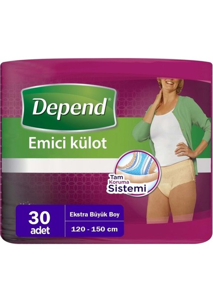Emici Külot Hasta Bezi Xl - Extra Büyük Kadın (30 Adet)