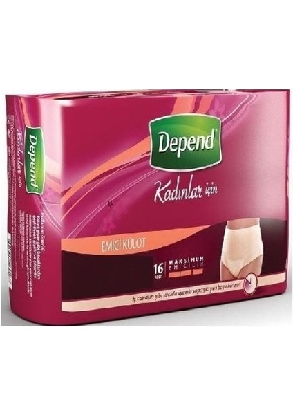 Emici Külot Lohusa Pedi Kadın M (16 Adet) Avantaj Paket (Sişaum)