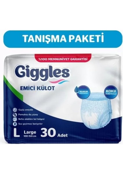 Emici Külot Hasta Bezi L Beden 30 Adet