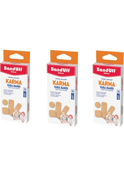 10'Lu Karma Yara Bandı 3 Paket