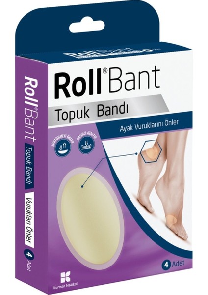 Bant Topuk Bandı Ayak Vuruklarını Önler 4'lü - 2 Kutu
