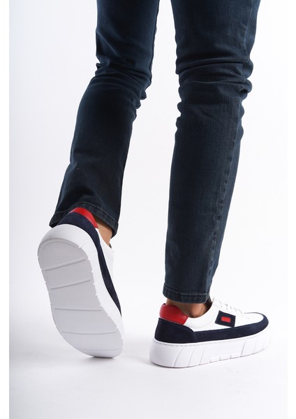 Erkek Deri Spor Ayakkabı & Sneaker Lacivert -MBKRYD203-LCV fırsatları