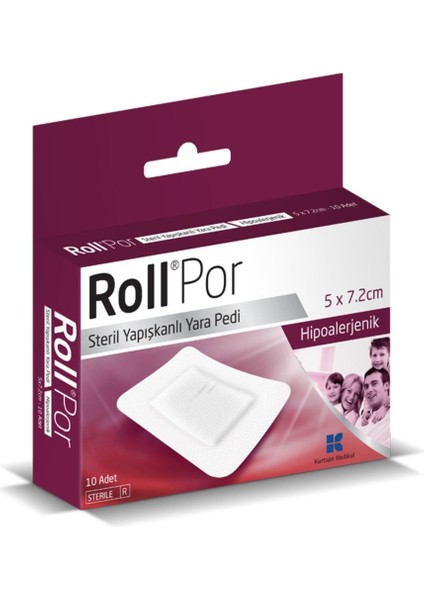 Por 5cm x 7.2cm Yara Pedi 50 Adet + Roll Film Pedli 5cm x 7.2cm Yara Örtüsü Su Geçirmez 50 Ade fiyatları