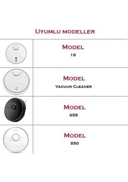 Xiaomi Mi Robot Uyumlu Vacuum Mop Cleaner SDJQR02RR Uyumlu 6'lı Set fiyatları
