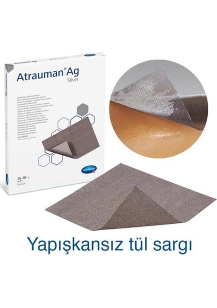 Atrauman Ag Gümüş Içerikli Yara Örtüsü 10X10 cm 1 Adet
