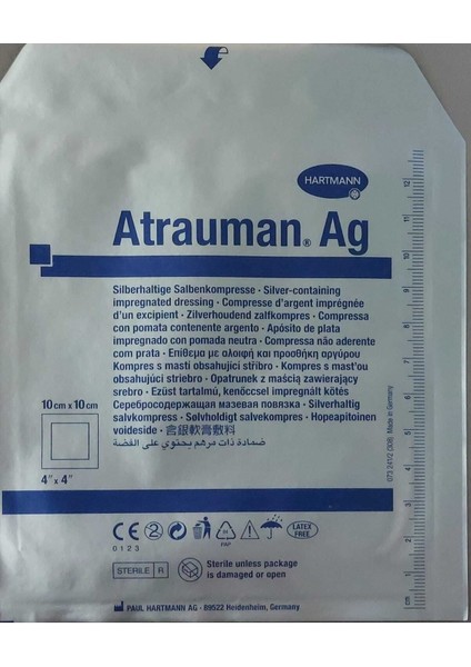 Hartmann Atrauman Ag Gümüşlü Tül Yara Örtüsü 10*10 cm (1 Adet) fiyatları