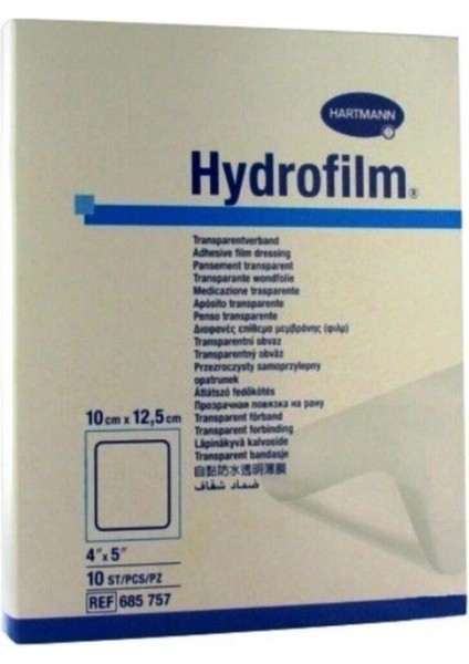 Hydrofilm 10 x 12,5 cm Transparan Film Örtü 10 Lu ( 1 Paket 10 Adet)