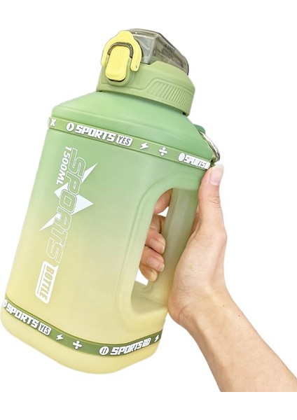 1500ML Büyük Kapasiteli Açık Hava Sporları Pipetli Matara (Yurt Dışından)