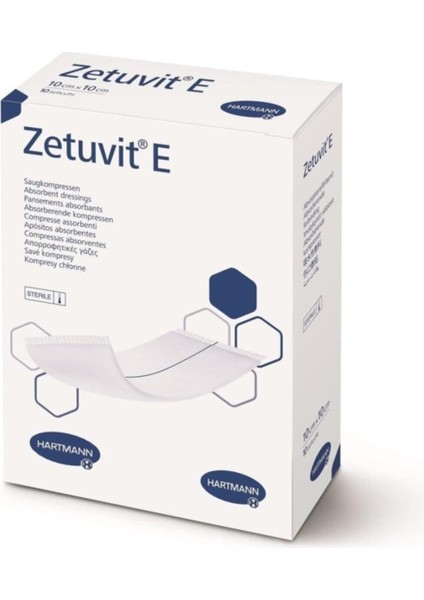 Zetuvit E Steril Yüksek Emici Yara Pedi 10X10 cm 25 Adet