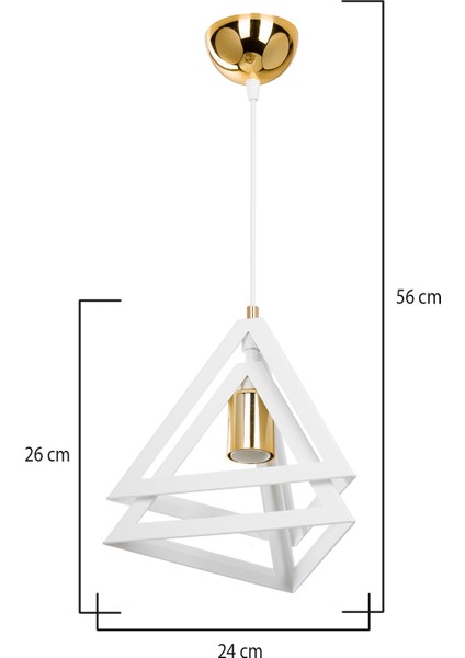 Ag Light Design Beyaz Sarkıt Avize Salon Mutfak Koridor Yatak Odası Lamba