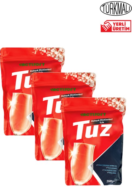 Bulaşık Makinası Tuzu 1500 gr x 3 Pake