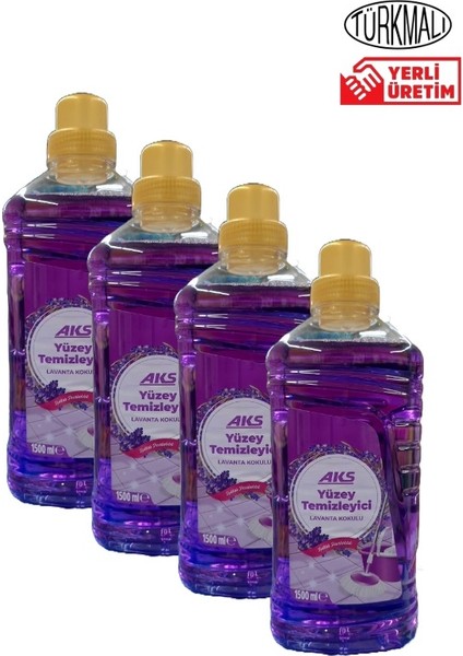 Yüzey Temizleyici Aks Lavanta 1500 ml x 4 Adet